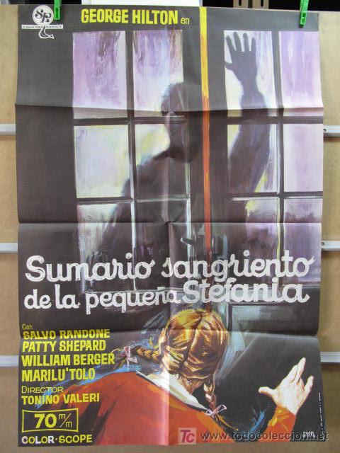 Cine: SUMARIO SANGRIENTO DE LA PEQUE&Ntilde;A STEFANIA