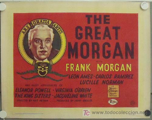Cinema: OY49D THE GREAT MORGAN FRANK MORGAN ELEANOR POWELL POSTER ORIGINAL INGLES 55X70