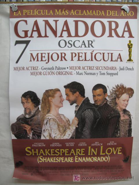 Cine: SHAKESPEARE IN LOVE