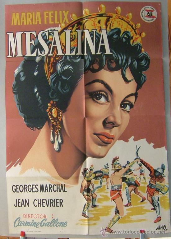 MESALINA MARIA FELIX 1951 (Cine - Posters y Carteles - Drama). 