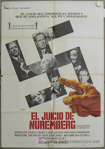 Cinema: JW24 VENCEDORES O VENCIDOS TRACY LANCASTER DIETRICH GARLAND CLIFT POSTER ORIGINAL 70X100 ESPA&Ntilde;OL