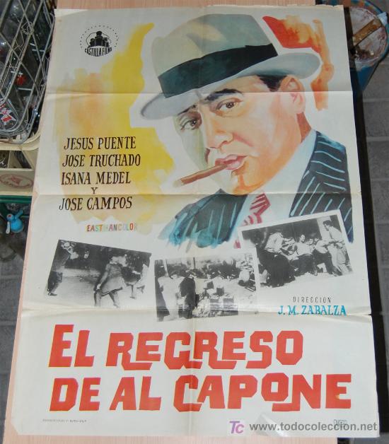 Cinema: CARTEL DE CINE ORIGINAL 70X100 EL REGRESO DE AL CAPONE