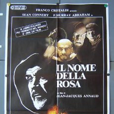 Cine: JX41 EL NOMBRE DE LA ROSA SEAN CONNERY CHRISTIAN SLATER ANNAUD POSTER ORIGINAL ITALIANO 100X140. Lote 193786271