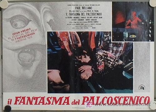 Cine: VR45D EL FANTASMA DEL PARAISO BRIAN DE PALMA SET 8 POSTERS ORIGINAL ITALIANO 47X68 - Foto 2 - 15579024