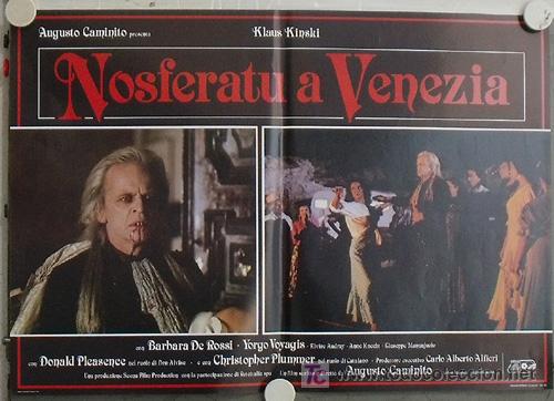YE95D NOSFERATU EN VENECIA KLAUS KINSKI SET DE 6 POSTER ORIGINAL ITALIANO 47X68 (Cine - Posters y Carteles - Terror)
