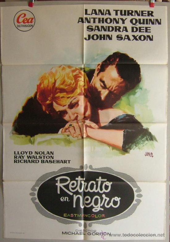 Cinema: RETRATO EN NEGRO  --- LANA TURNER--- ANTHONY QUINN