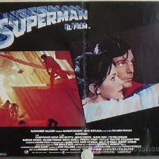 Cine: WN80D SUPERMAN CHRISTOPHER REEVE MARGOT KIDDER POSTER ORIGINAL ITALIANO 47X68