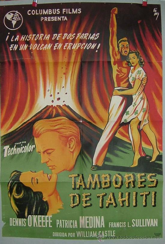 Cinema: TAMBORES DE TAHITI poster 70 x 100