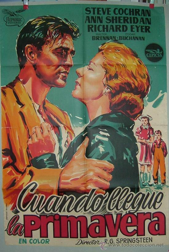 Cine: CUANDO LLEGUE LA PRIMAVERA --- LITOGRAFIA