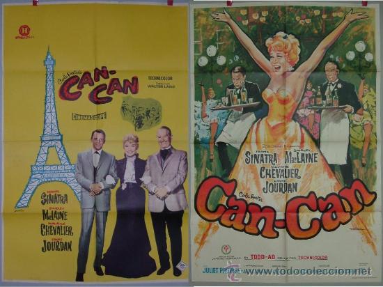 Cine: CAN CAN 2 posters SINATRA ---CHEVALIER --- MAC LAYNE - Foto 1