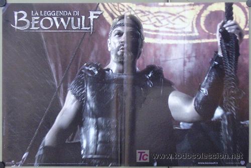 Cinema: KQ73 BEOWULF ANGELINA JOLIE RAY WINSTONE SET de 4 POSTERS ORIGINAL ITALIANO 47X68