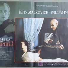 Cine: QB09 LA SOMBRA DEL VAMPIRO JOHN MALKOVICH WILLEM DAFOE SET 6 POSTERS ORIGINALES ITALIANOS 47X68
