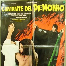 Cine: KT73 L'AMANTE DEL DEMONIO THE DEVIL'S LOVER ROSALBA NERI TERROR POSTER ORIGINAL ITALIANO 68X94. Lote 16688624
