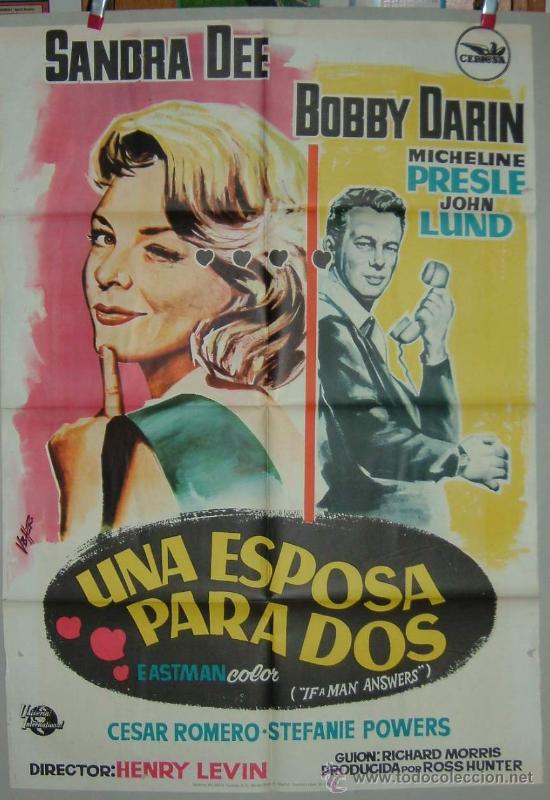 Cin&eacute;ma: UNA ESPOSA PARA DOS ---- SANDRA DEE