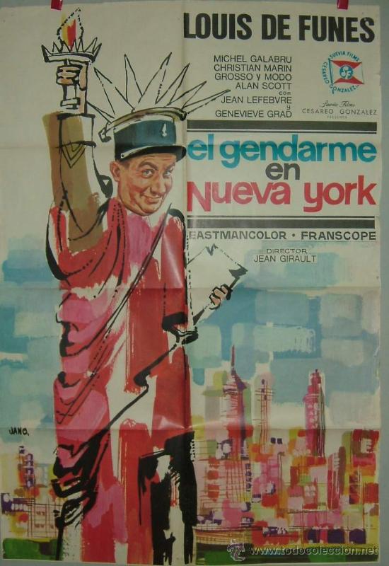 Cin&eacute;ma: EL GENDARME EN NUEVA YORK    ------ ORIGINAL DE ESTRENO