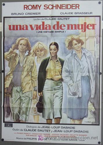 Cinema: KX50 UNA VIDA DE MUJER ROMY SCHNEIDER POSTER ORIGINAL 70X100 ESTRENO