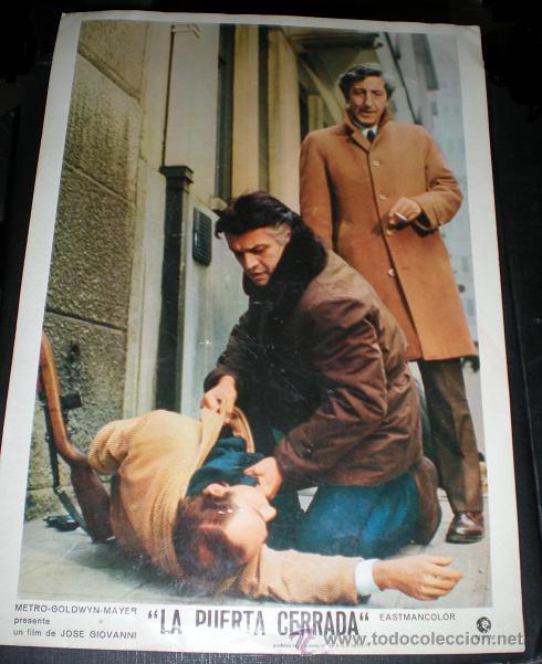 Cine: 6399 - LA PUERTA CERRADA - UN FILM DE JOSE GIOVANNI -  Film de 1959  -24,5x34,5 apr&oacute;x.