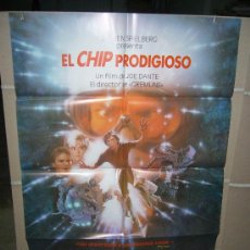 Cine: EL CHIP PRODIGIOSO JOE DANTE DENNIS QUAID MEG RYAN POSTER ORIGINAL 70X100 Q. Lote 333522478