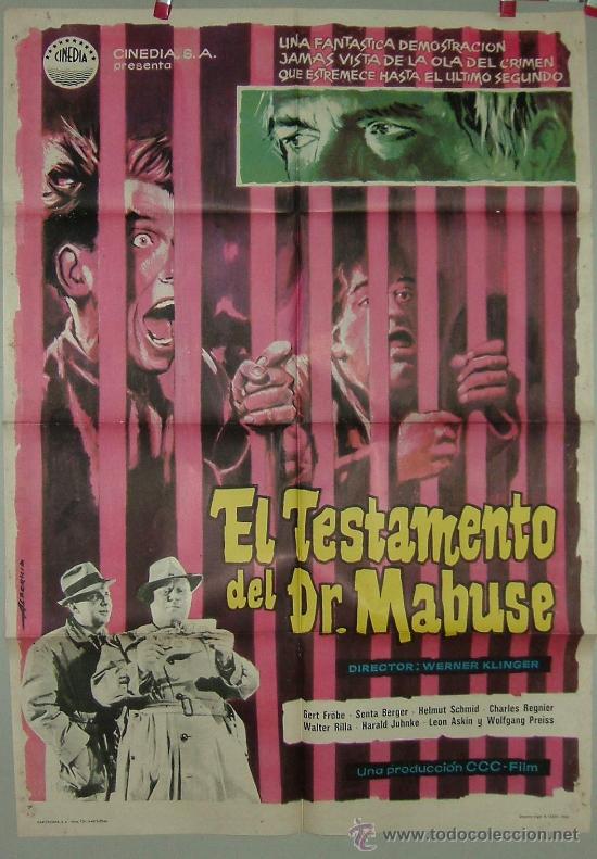 Cine: EL TESTAMENTO DE DOCTOR MABUSE - Foto 1