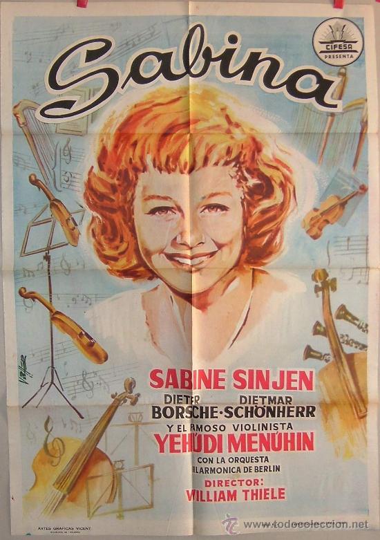 Kino: SABRINA   ALEMANA  SABINE SINGEN   JEHUDI MENUHIN