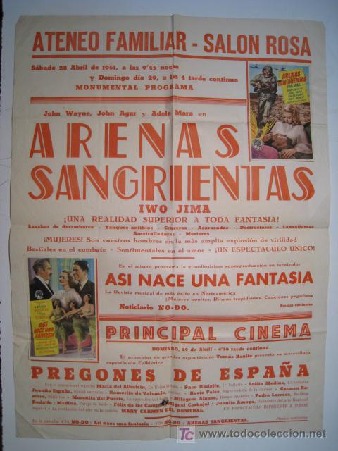 Cinema: CARTEL ATENEO FAMILIAR: BARCELONA: ARENAS SANGRIENTAS