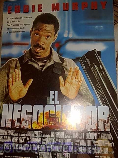 Cinema: AFICHE O CARTEL EL NEGOCIADOR MINI POSTER CARTULINA 20 X 30 CMTS.CON SINOPSIS Y FICHAS TRASERAS