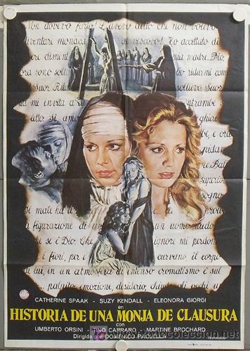 Kino: MJ36 HISTORIA DE UNA MONJA DE CLAUSURA CATHERINE SPAAK SUZY KENDALL POSTER ORIGINAL 70X100 ESTRENO