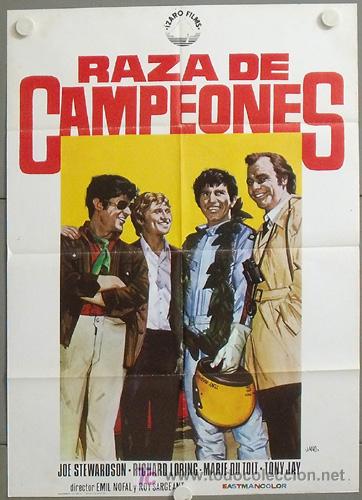 Cine: MR07 RAZA CAMPEONES MOTOCICLISMO POSTER ORIGINAL 70X100 ESTRENO