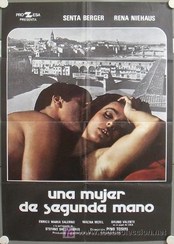 Cine: MT11 UNA MUJER DE SEGUNDA MANO SENTA BERGER POSTER ORIGINAL 70X100 ESTRENO
