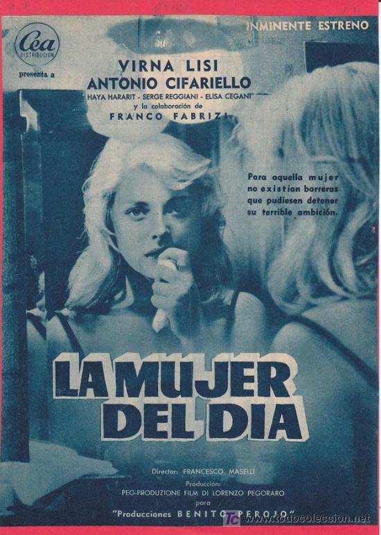 Cin&eacute;ma: LA MUJER DEL DIA. Publicidad original de Prensa