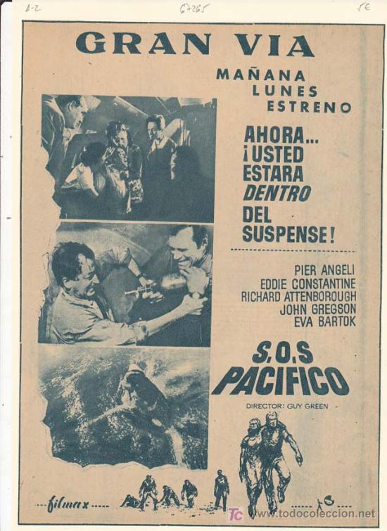 Cin&eacute;ma: S.O.S. PACIFICO. Publicidad original de Prensa