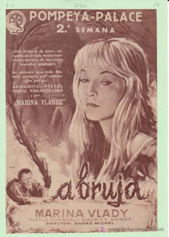 Cin&eacute;ma: LA BRUJA. Publicidad original de Prensa