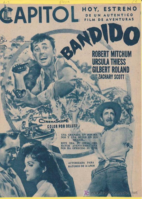 Cine: BANDIDO. Publicidad original de Prensa