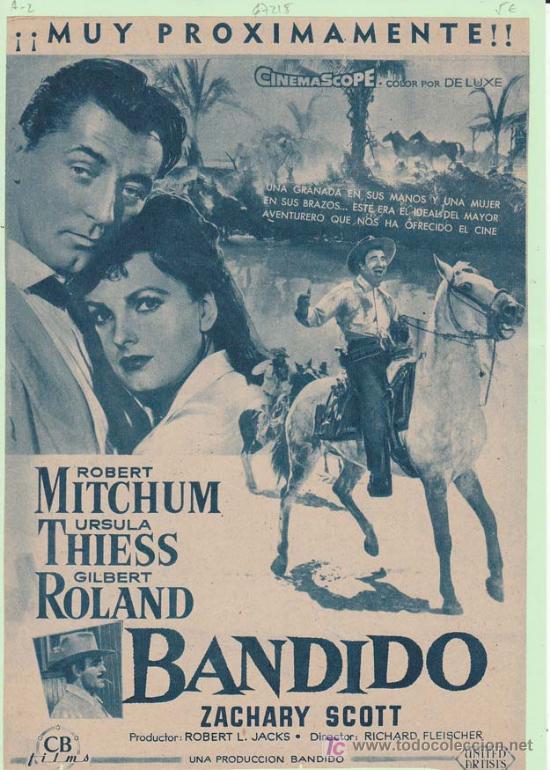 Cine: BANDIDO. Publicidad original de Prensa