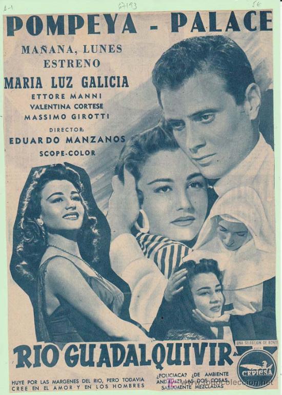 Kino: RIO GUADALQUIVIR. Publicidad original de Prensa - Cine Espa&ntilde;ol