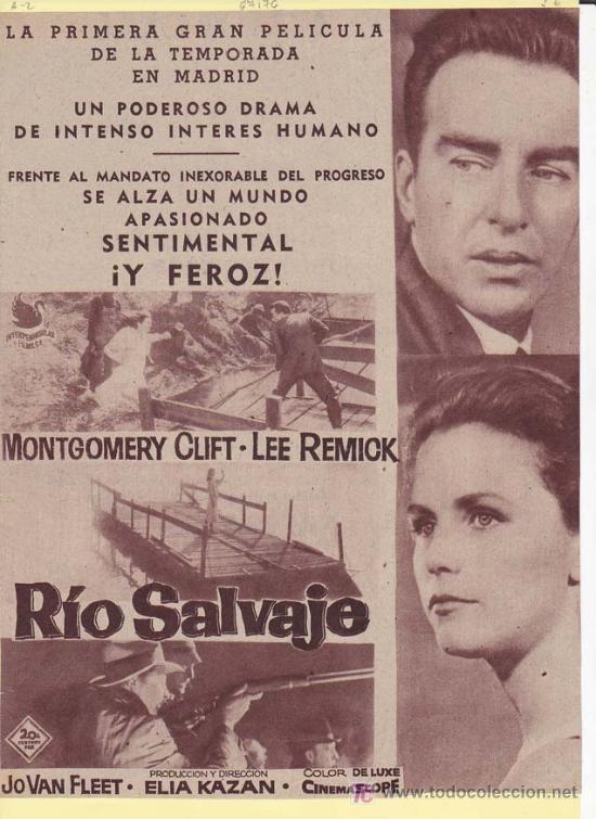 Kino: RIO SALVAJE. Publicidad original de Prensa