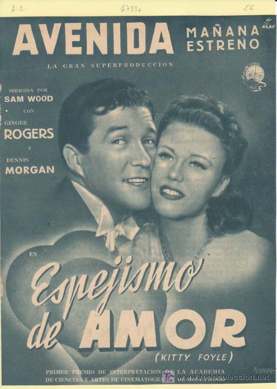Cin&eacute;ma: ESPEJISMO DE AMOR. Publicidad original de Prensa