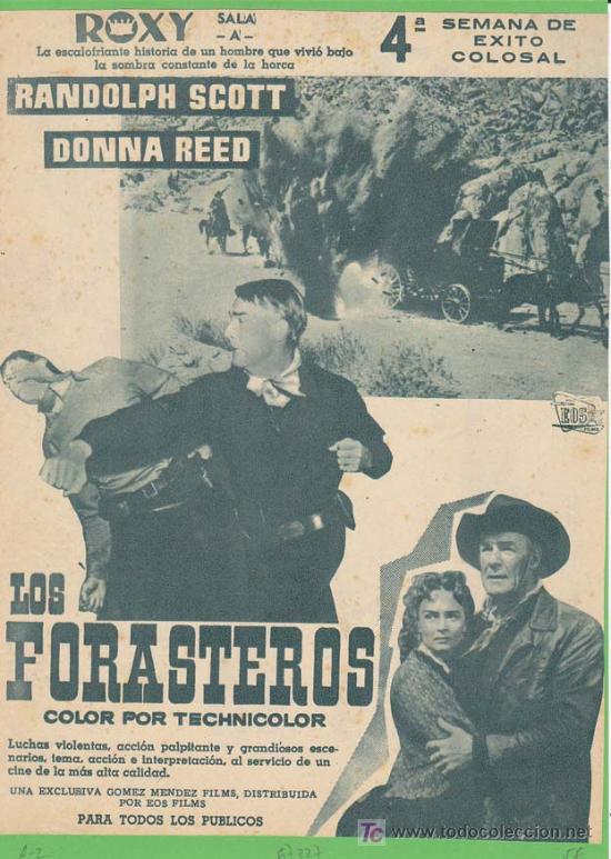 Cin&eacute;ma: LOS FORASTEROS. Publicidad original de Prensa