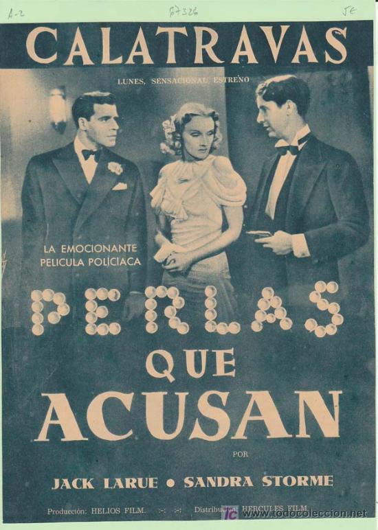 Cin&eacute;ma: PERLAS QUE ACUSAN. Publicidad original de Prensa