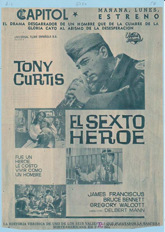 Cin&eacute;ma: EL SEXTO HEROE. Publicidad original de Prensa