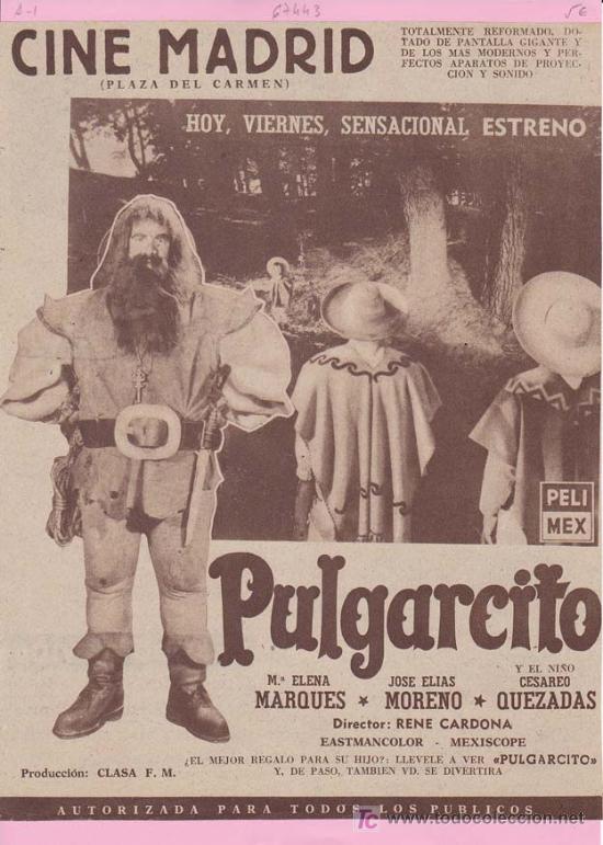 Kino: PULGARCITO. Publicidad original de Prensa - Cine Cubano