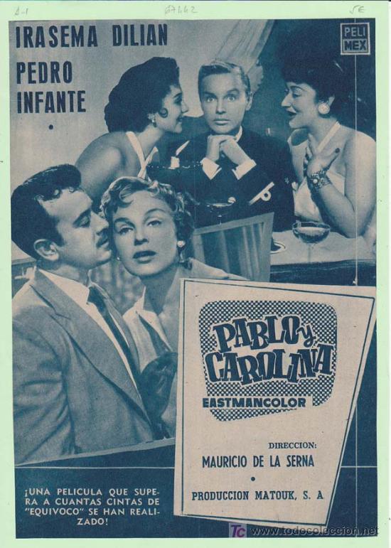 Cin&eacute;ma: PABLO Y CAROLINA. Publicidad original de Prensa - Cine Colombiano