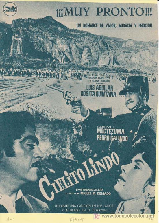 Kino: CIELITO LINDO. Publicidad original de Prensa - Cine Mexicano