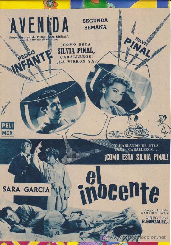 Kino: EL INOCENTE. Publicidad original de Prensa - Cine Mexicano