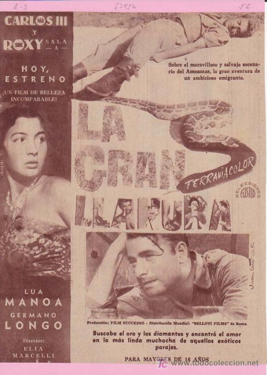 Cin&eacute;ma: LA GRAN LLANURA: Director: Elia Marcelli - Actores: Lua Manoa y Germano Longo