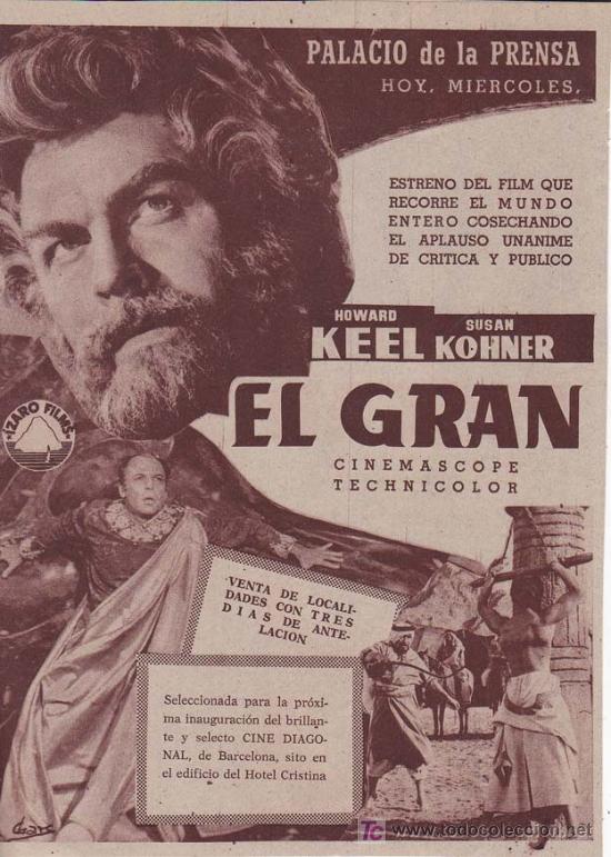 Kino: EL GRAN: Actores: Howard Keel y Susan Kohner