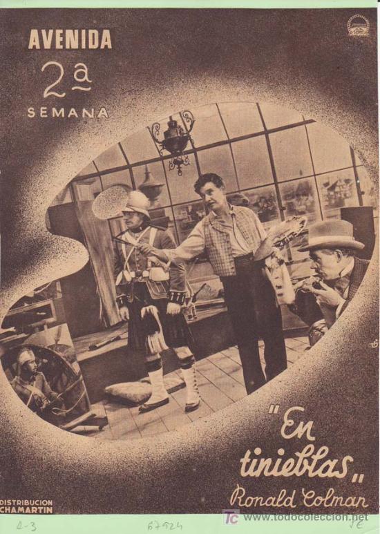 Cin&eacute;ma: EN TINIEBLAS: Actores: Ronald Colman