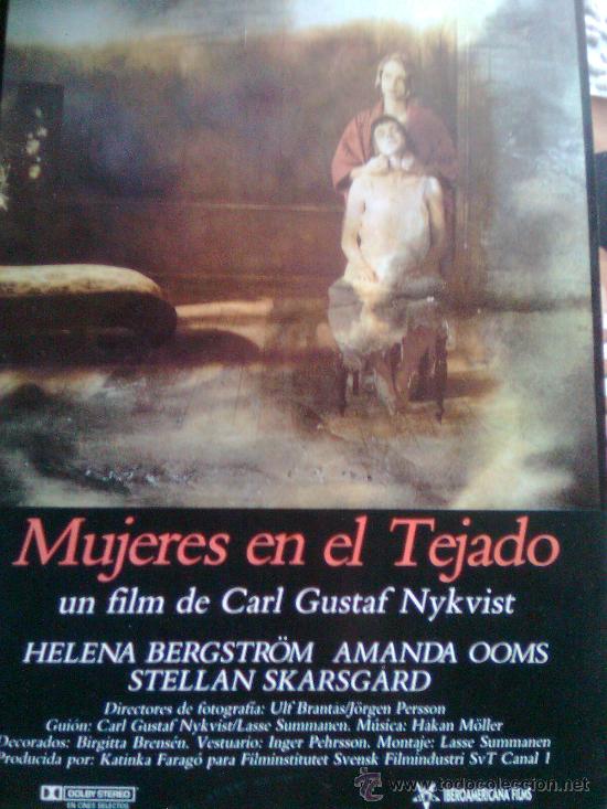 Cinema: Poster+Ficha original,creo d distribuidora.Dina4-Mujeres en El tejado-Carl Gustaf Nykvist