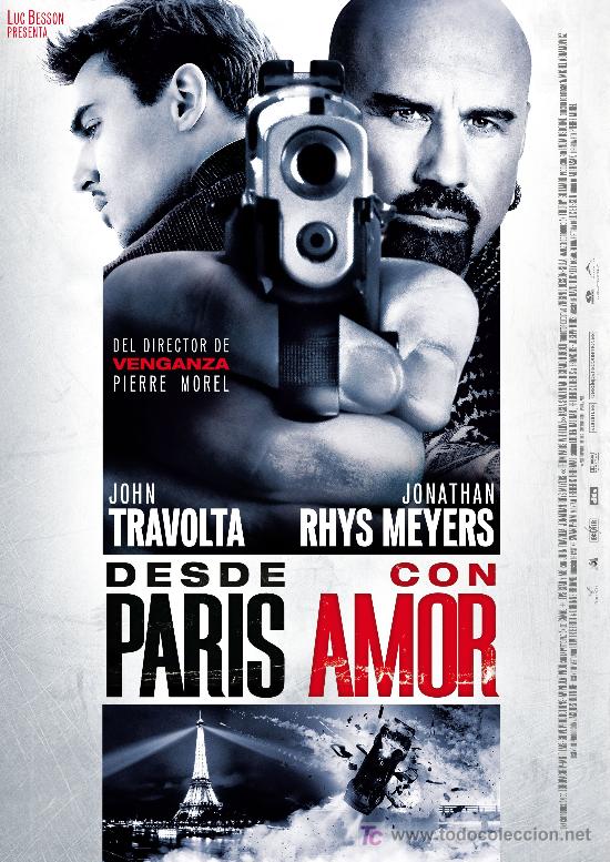 Cine: CARTEL DE CINE ORIGINAL 70X100 DESDE PARIS CON AMOR