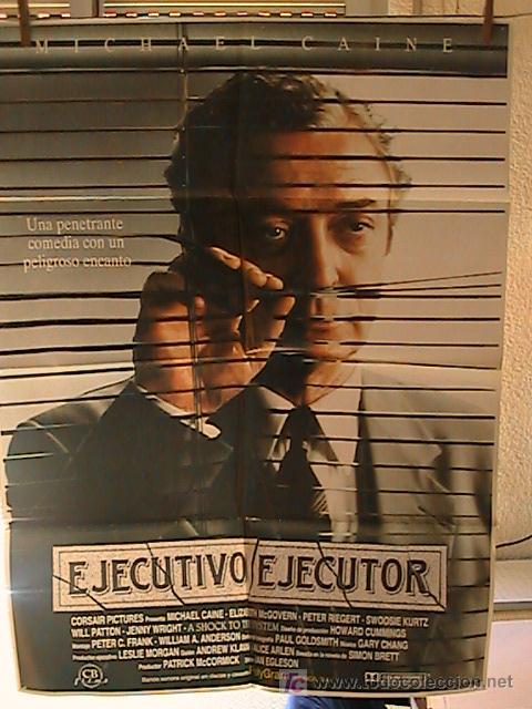 Cinema: EJECUTIVO EJECUTOR,MICHAEL CAINE CARTEL DE CINE ORIGINAL 70x100 APROX (2)